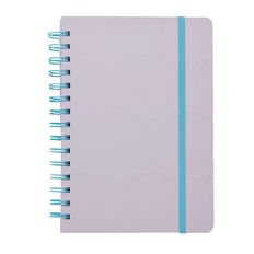 Uniti Clubhouse Hardcover Notebook Debossed Circle Pink Light
