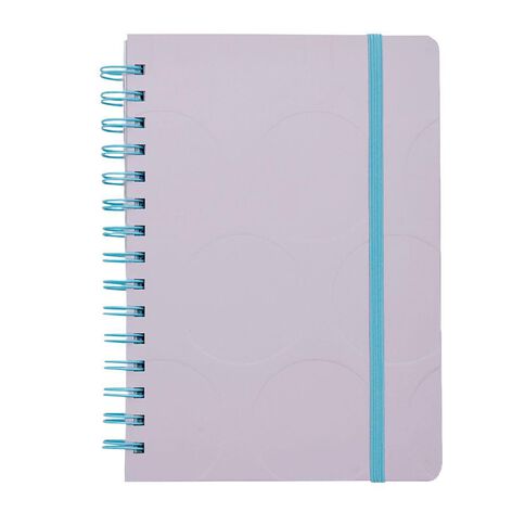 Uniti Clubhouse Hardcover Notebook Debossed Circle Pink Light