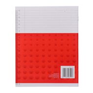 WS Exercise Book 1L4 7mm Ruled Nature 28 Leaf Red Mid