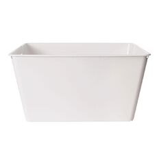 Living & Co Stackable Tub Rectangular White 30L