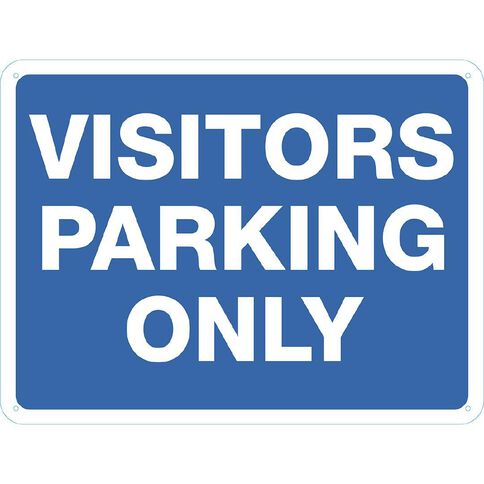 WS Visitor Parking Only Sign Large 450mm x 600mm