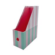 Uniti Clubhouse Magazine Holder Striped Green Light A4