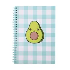 Kookie Yum Cafe Spiral Notebook Avocado