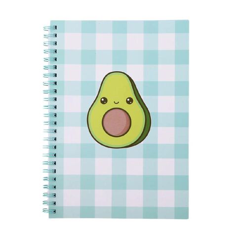 Kookie Yum Cafe Spiral Notebook Avocado
