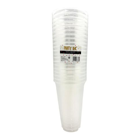 Party Inc Cups 470ml Clear 20 Pack