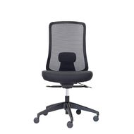 Buro Seating Elan Chair Lumbar Black Mesh Seat Slide