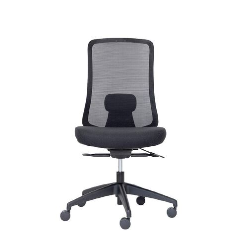Buro Seating Elan Chair Lumbar Black Mesh Seat Slide