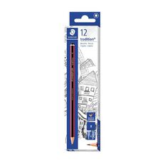 Staedtler Tradition 110 Graphite Pencil B Black 12 Pack