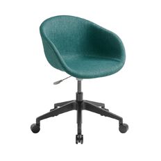 Eden Lotus 5-star Nylon Swivel Chair Atlantic
