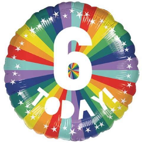 Amscan 45cm Standard Rainbow 6 Today