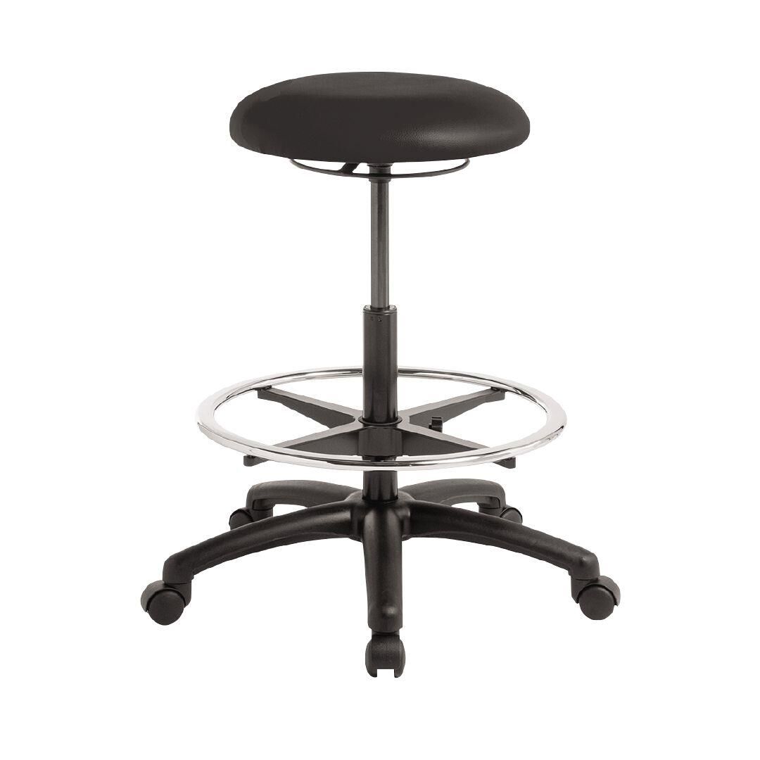 Black stool with best sale wheels