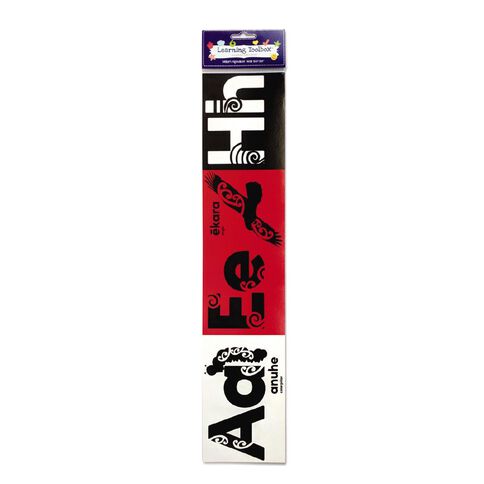 Learning Toolbox Wall Border NZ Maori Alphabet Assorted 7 Pack
