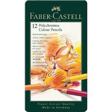 Faber-Castell Polychromos Colour Pencils - Tin of 12