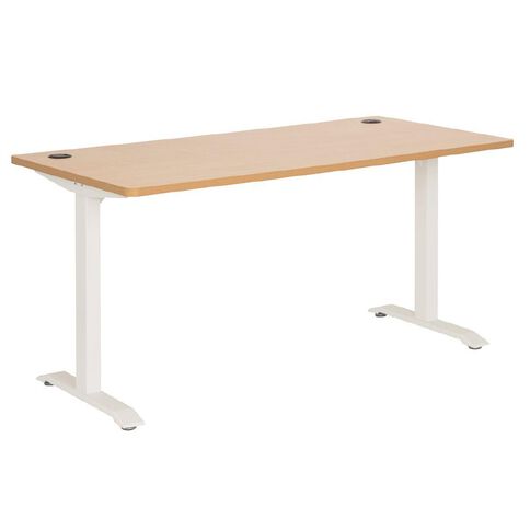 Jasper J Emerge Metal Leg Desk 1500 Beech/White