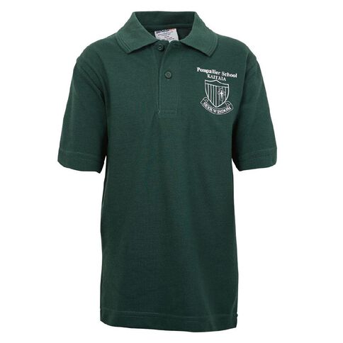 Schooltex Pompallier Short Sleeve Polo with Transfer