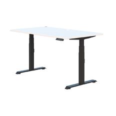Accent Quick Ship Premium Electric Desk Black/Snow 1200 x 700