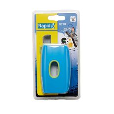 Rapid 2 Hole Punch 10 Sheet Funky Blue/Green