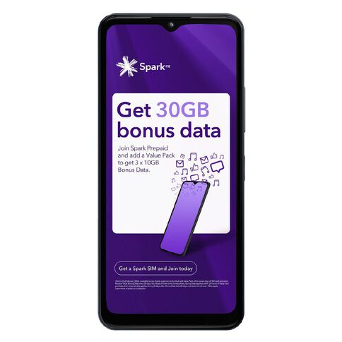 HMD 4G Key Locked with Spark + Skinny SIM Midnight Black