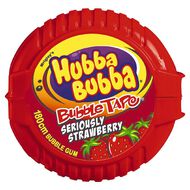 Hubba Bubba Seriously Strawberry Bubble Gum Tape 180cm
