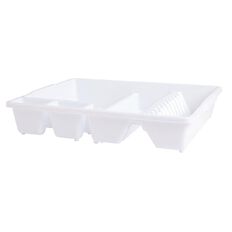 Living & Co Plastic Dish Drainer White One Size Living & Co Plastic Dish Drainer White One Size