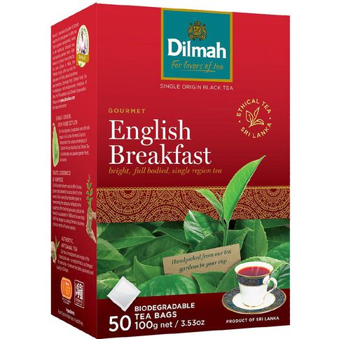 Dilmah English Breakfast 50 Tagless Tea bags