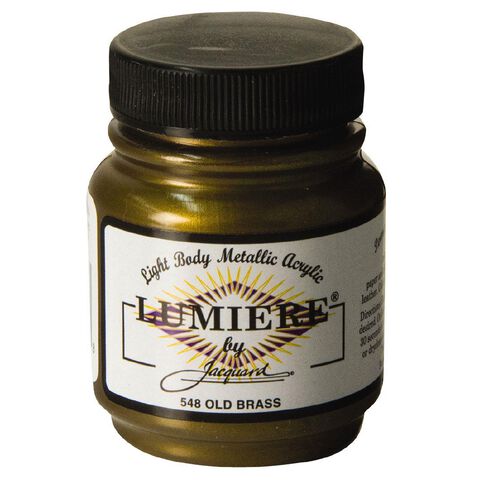 Jacquard Lumiere Acrylic Paint Old Brass 66.54ml