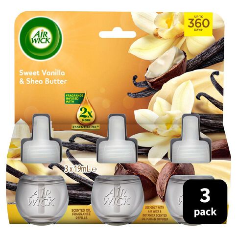 Air Wick Sweet Vanilla & Shea Butter Plug-in Refills 3 Pack
