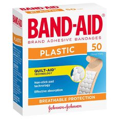 Band Aid Plaster Strips 50 Pack