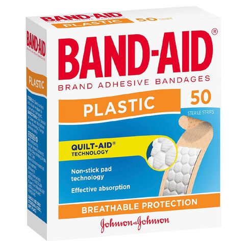 Band Aid Plaster Strips 50 Pack