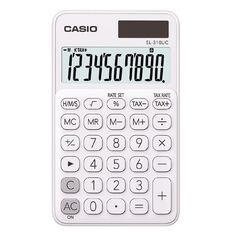 Casio SL310UCWE Hand Held 10 Digit Calculator White