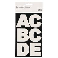 Uniti Alphabet Extra Large Stickers White