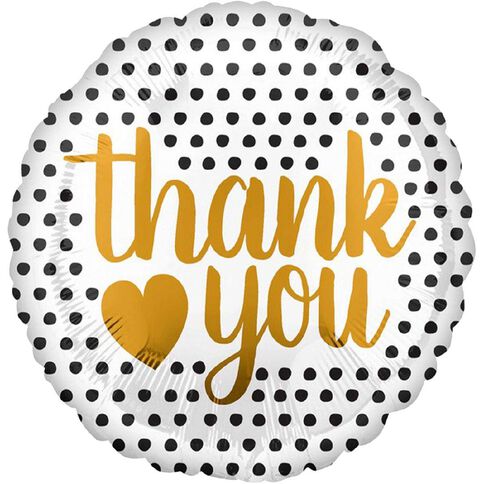 Anagram Thank You Modern Dots Foil Balloon Standard 17in