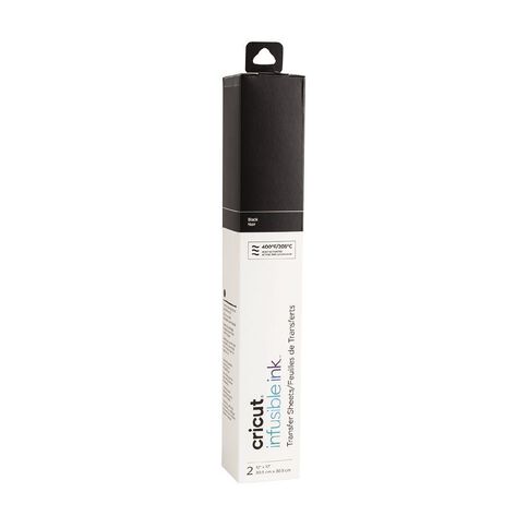 Cricut Infusible Ink Solid 12in x 12in Black 12in x 12in