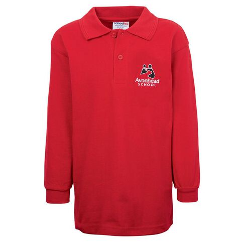 Schooltex Avonhead Long Sleeve Polo with Embroidery