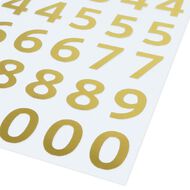 Uniti Numbers Foil Gold 1 Sheet