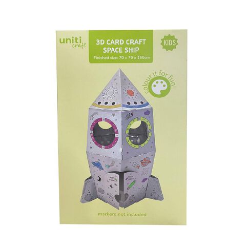 Uniti 3D Card Craft Space Ship