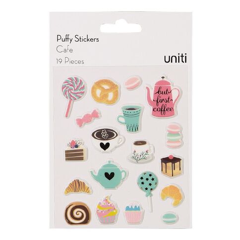 Uniti Cafe Puffy Stickers