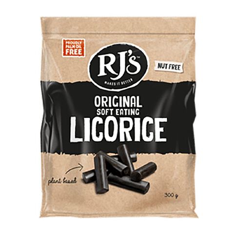 RJ's Natural Soft Eating Licorice 300g