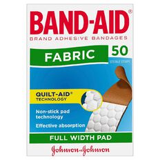 Band Aid Fabric Plasters 50 Pack