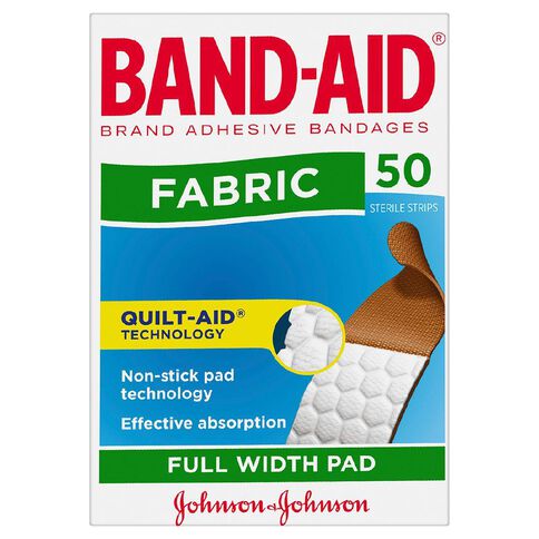 Band Aid Fabric Plasters 50 Pack