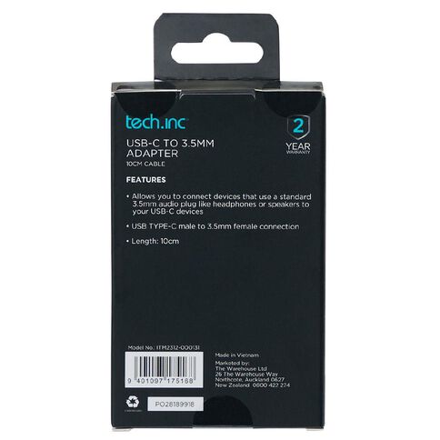 Tech.Inc USB-C to 3.5mm Adapter