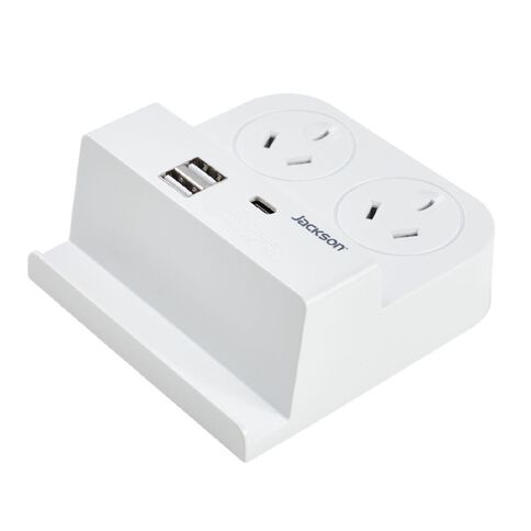Jackson Fast Charge USB-C Desktop Powerboard White