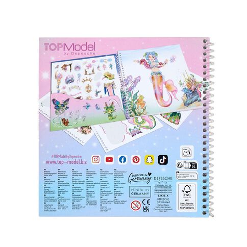 Artwrap Top Model Dress Up Fantasy Sticker Multi-Coloured