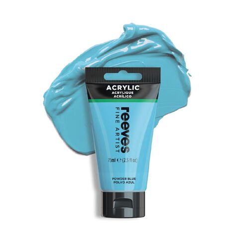 Reeves Fine Acrylic Paint Powder Blue 365 75ml