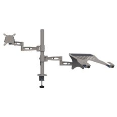 Accent Quick Ship Laptop Monitor Arm Silver