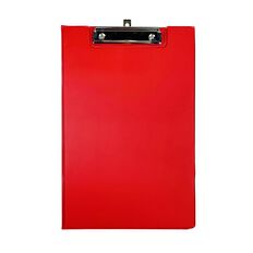 WS Clipboard Double PVC Red Mid Foolscap