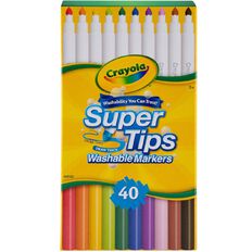 Crayola 40 Pack Supertips Washable Marker Deskpack