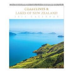 BrownTrout 2022 Wall Calendar Coastlines And Lakes Of New Zealand
