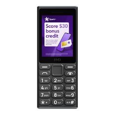 HMD 105 4G Locked with Spark + Skinny SIM Black