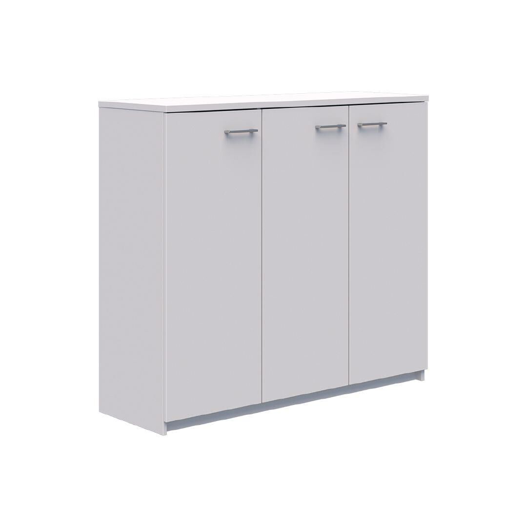 White lockable shop storage cabinet